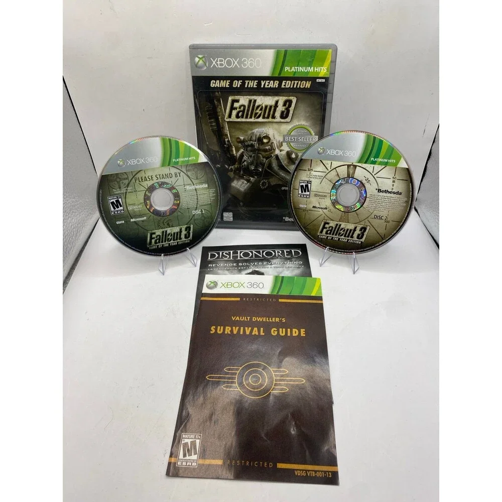 Fallout 3 GOTY Edition Xbox 360 2-Discs Complete in Box with Manual